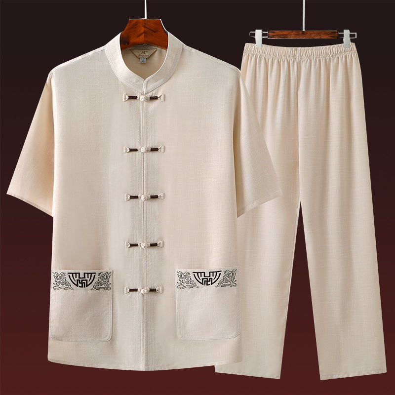 Short Linen Drawstring - 2024 Zomer Nieuwe Mode Effen Kleur