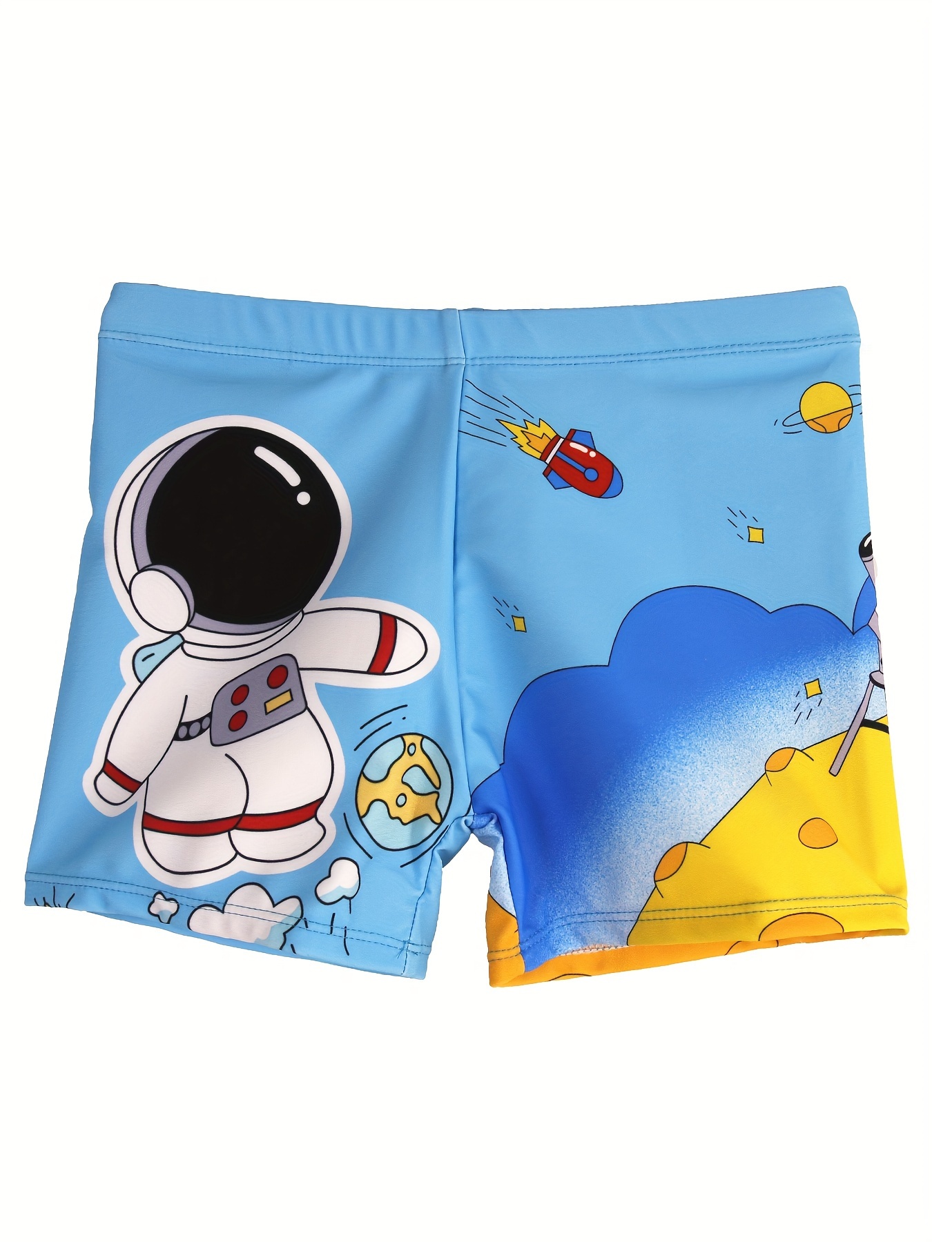 Swim Trunk Quick Dry - Cartoon Astronaut Patroon Snel Droog Zwembroek