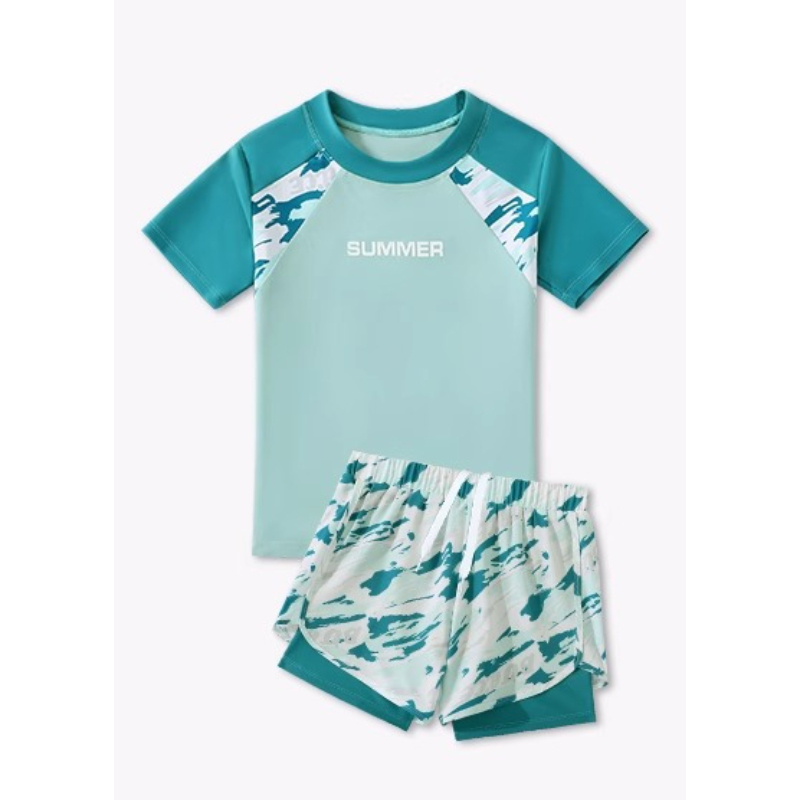 Swim Trunk Quick Dry - 2026 Nieuwe Jongens Tweedelige Zwempak Zomer