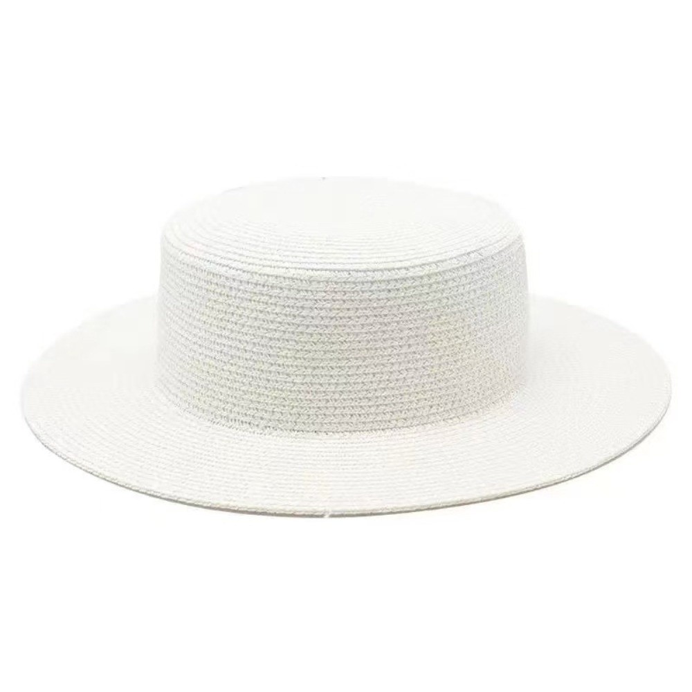 Bucket Hat Straw - Modieuze strohoed met brede rand, dames