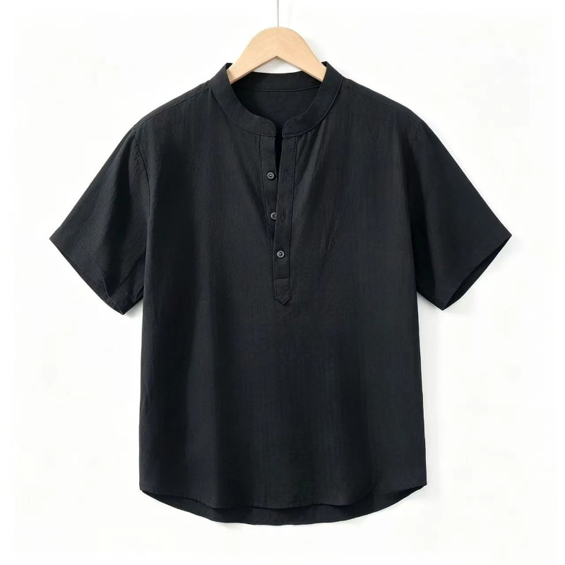 Zomer heren shirts met korte m - Linen Shirt Breathable recensie en prijs