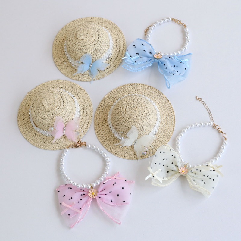 Schattig zomerse honden- en ka - Bucket Hat Straw recensie en prijs