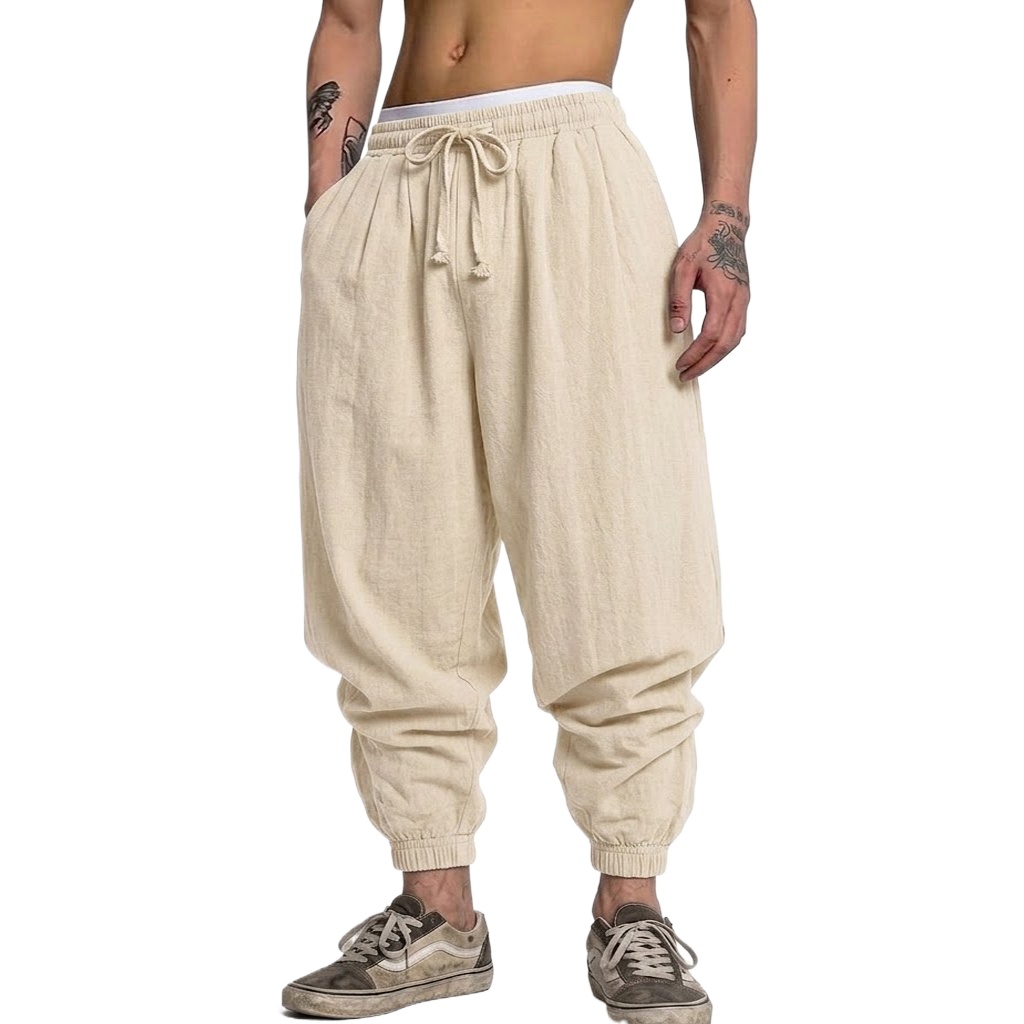 Koreaanse katoenen linnen broe - Short Linen Drawstring recensie en prijs