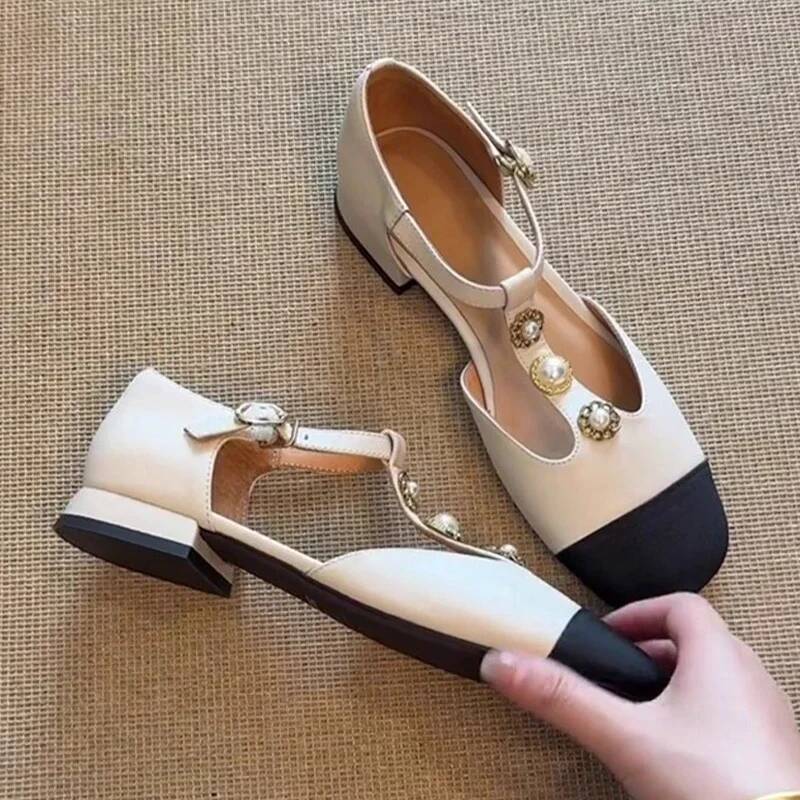 Vrouwen Vierkante Neus Hakken  - Casual Sandal Leather recensie en prijs