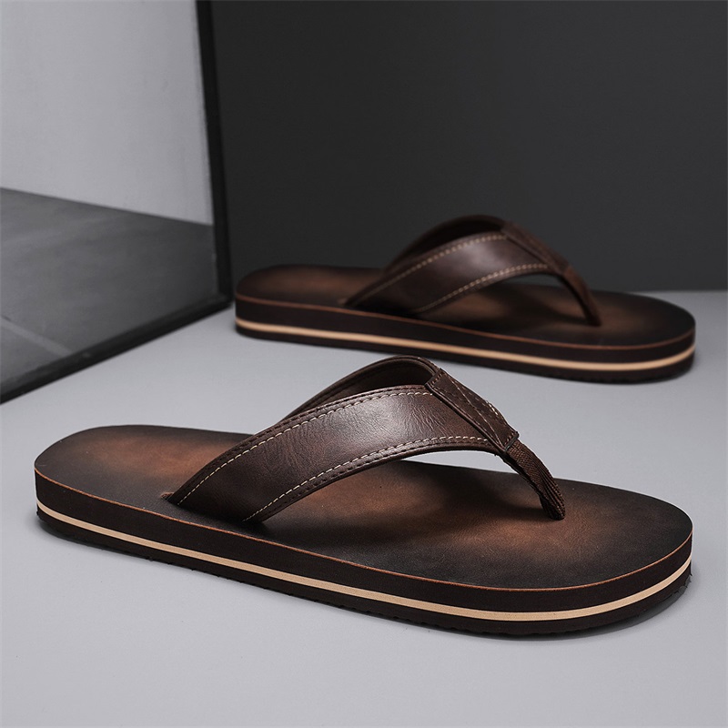 Vintage gewassen kunstleren sl - Flip Flop Leather Men recensie en prijs