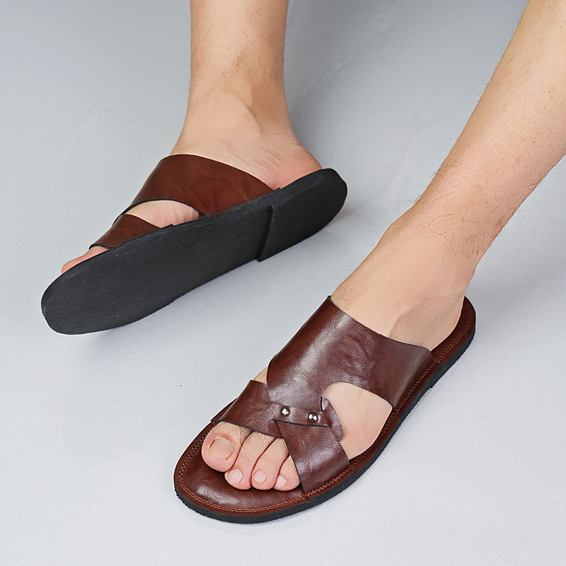 Handgemaakte lederen slippers  - Flip Flop Leather Men recensie en prijs