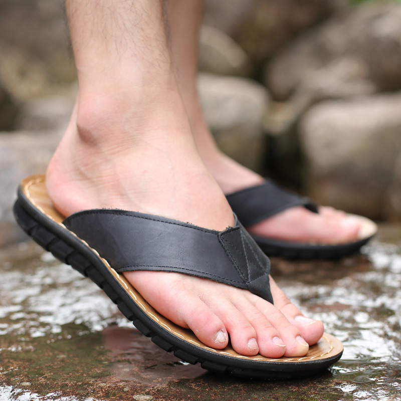 Roma Retro Man Slipper Effen K - Flip Flop Leather Men recensie en prijs