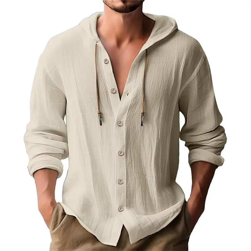 Heren effen kleur casual shirt - Short Linen Drawstring recensie en prijs