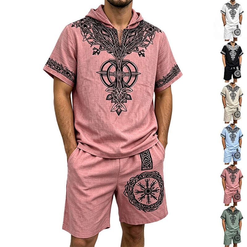 Heren linnenlook Viking boompr - Short Linen Drawstring recensie en prijs