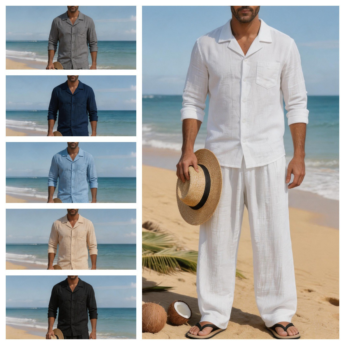 Linnen heren casual losse adem - Linen Shirt Breathable recensie en prijs