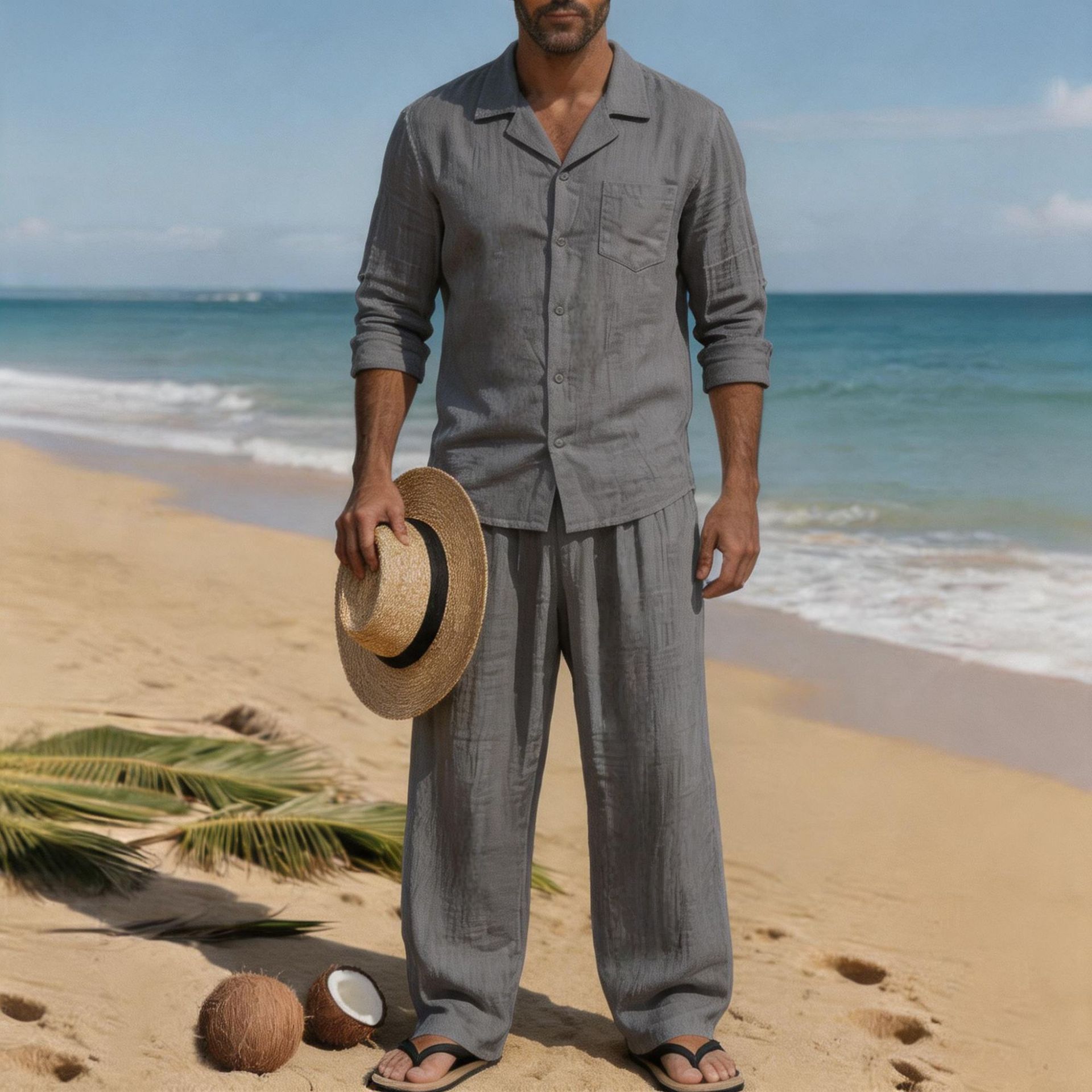 Linnen heren casual losse adem - Linen Shirt Breathable recensie en prijs