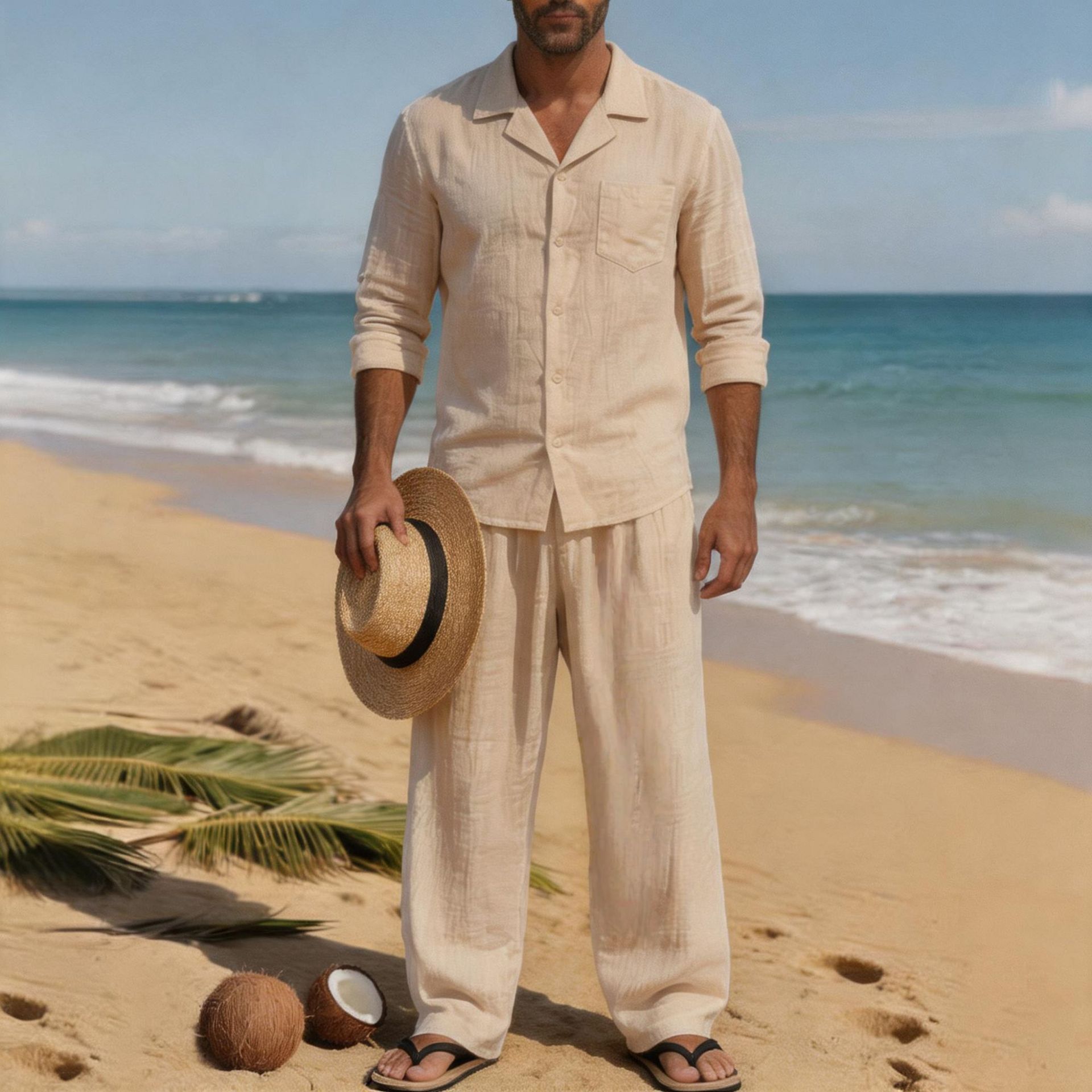 Linnen heren casual losse adem - Linen Shirt Breathable recensie en prijs
