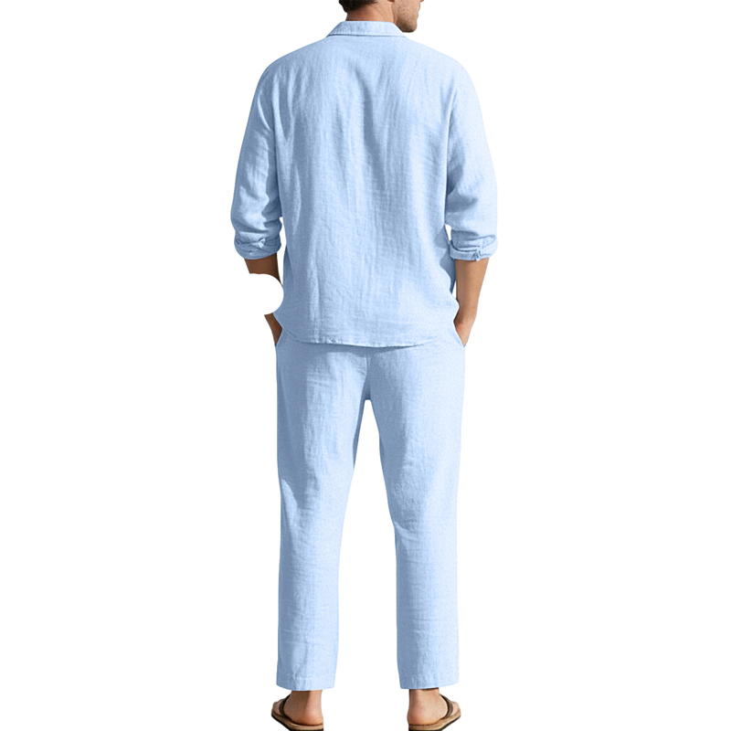 Lente Zomer Linnen Casual Sets - Linen Shirt Breathable recensie en prijs